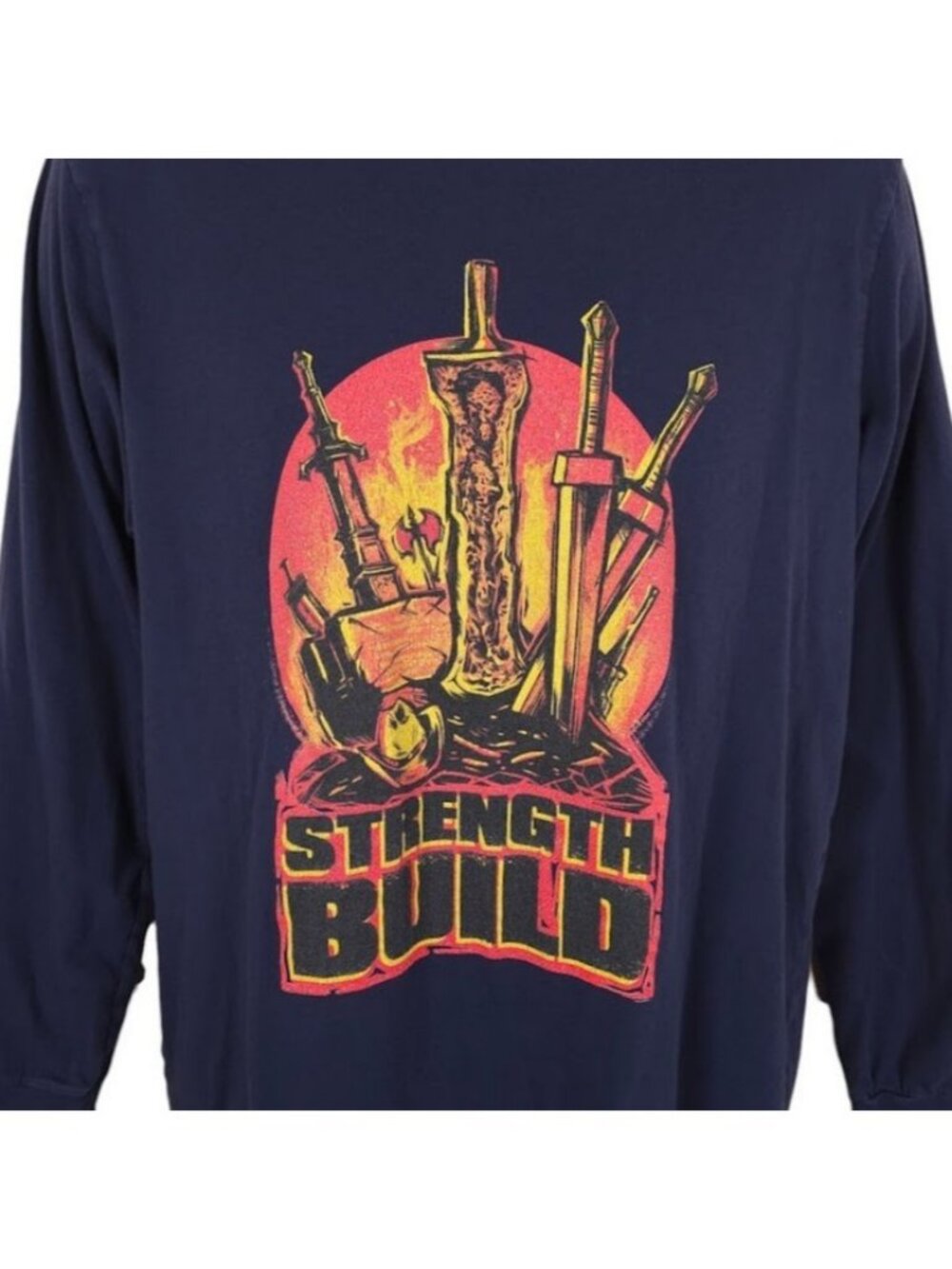 FightinCowboy T Shirt Mens Size Large Blue Strength Build YouTube Twitch Gamer